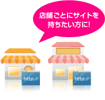 店舗ごとにサイトを持ちたい方に!