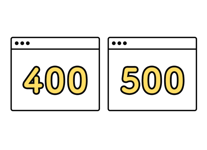 サイトで表示されるエラー『400番台・500番台』のエラー対策方法を分かりやすく解説！