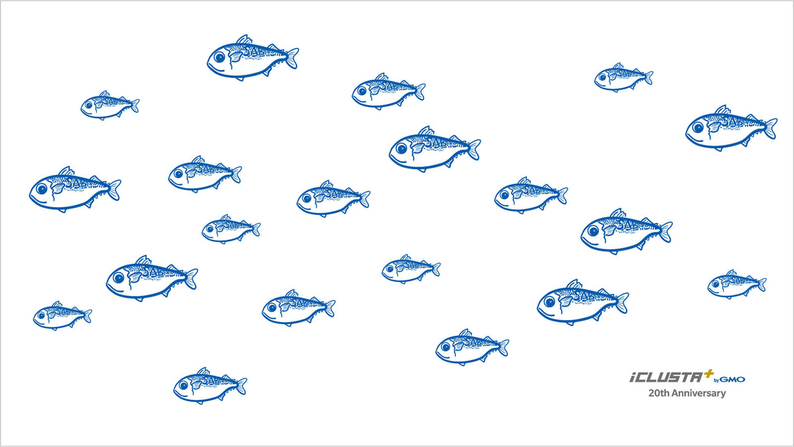 鯖：魚群（モノトーン）
